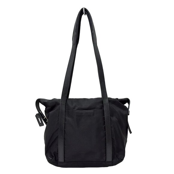 PRADA - Black Nylon Leather Shoulder Bag 232-081325 - Picture 1 of 8
